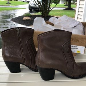 Brown Born Booties